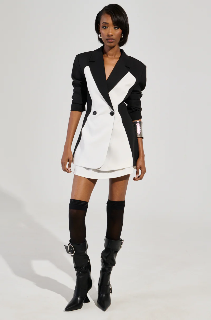 COME THIS WAY COLORBLOCK BLAZER - Image 8