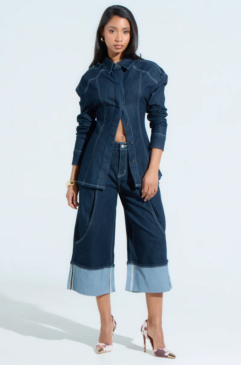 COME WITH ME DENIM BERMUDA SHORT - Image 7