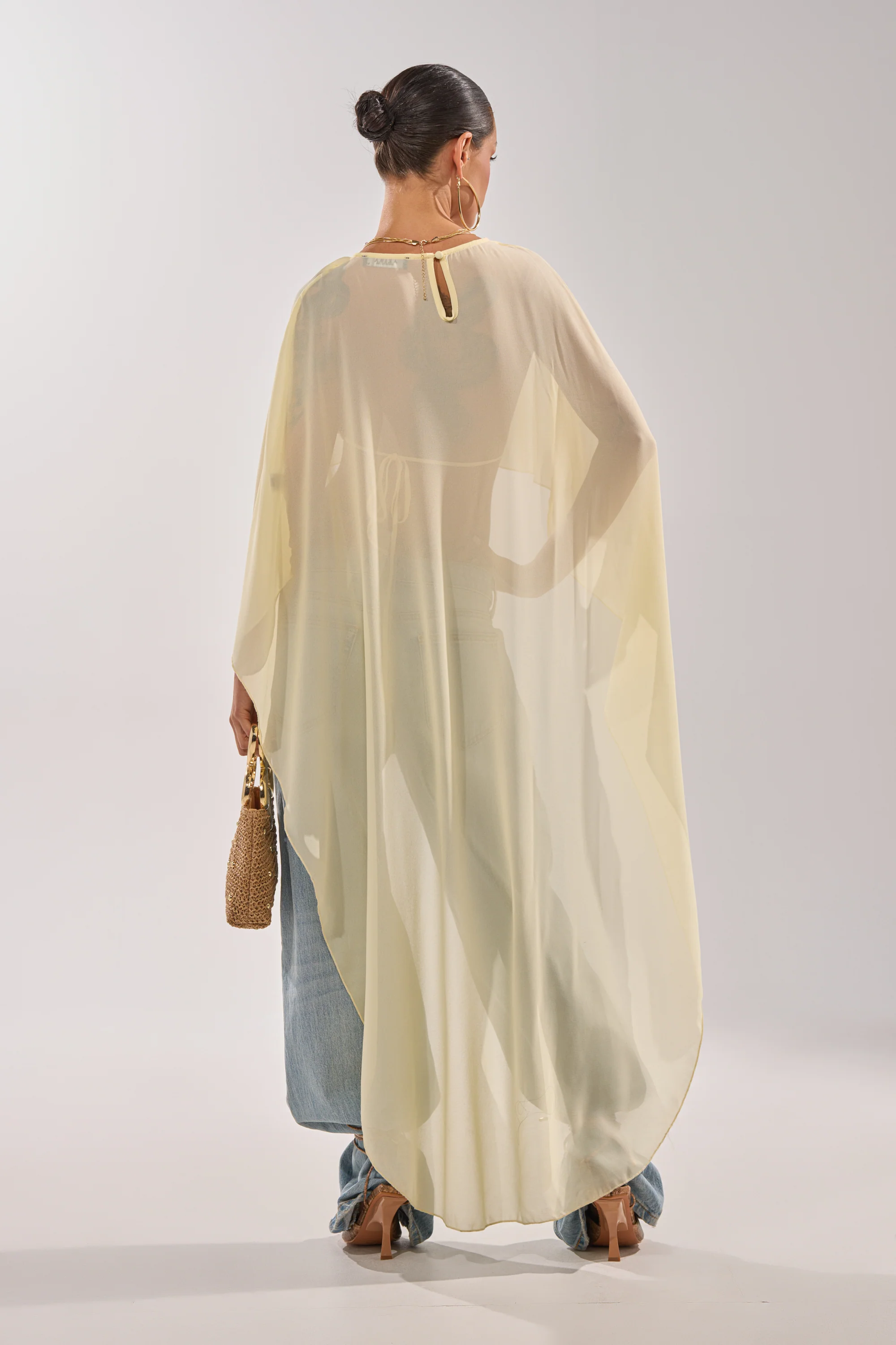 COOL GIRL CHIFFON BLOUSE IN YELLOW - Image 5