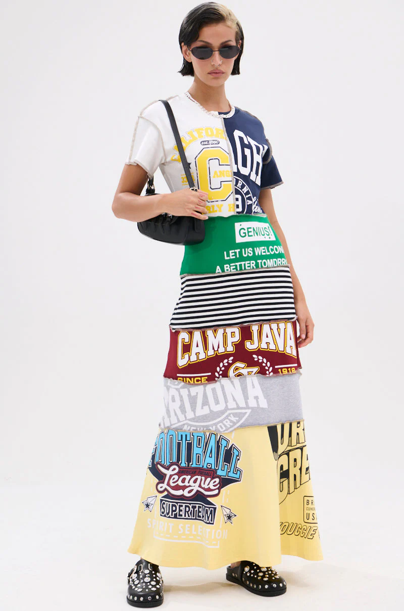 COOL GIRL ENERGY TSHIRT MAXI DRESS