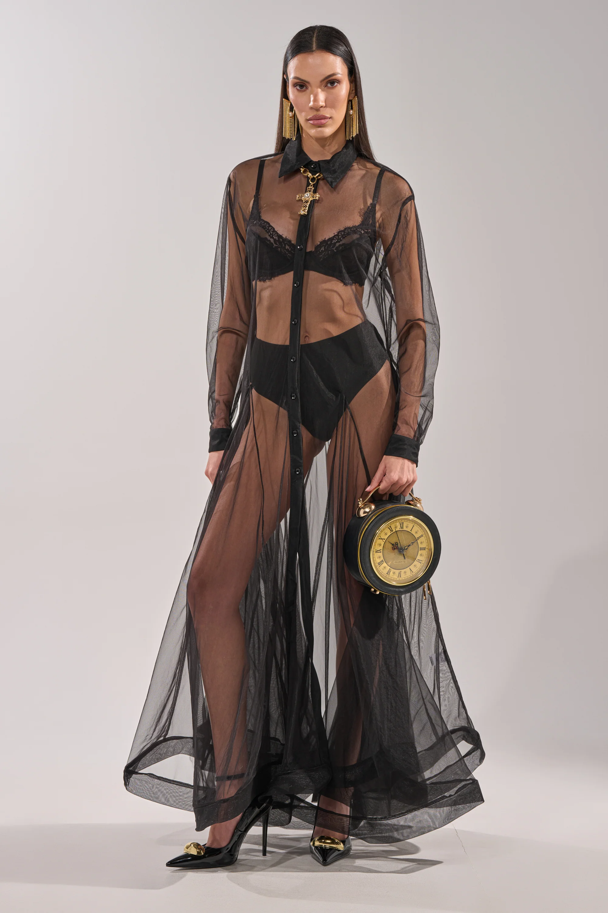 COOL GIRL MESH LAYERING MAXI DRESS - Image 3