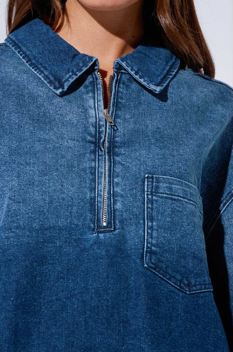 COOL GIRL OVERSIZED DENIM SHIRT DRESS - Image 10
