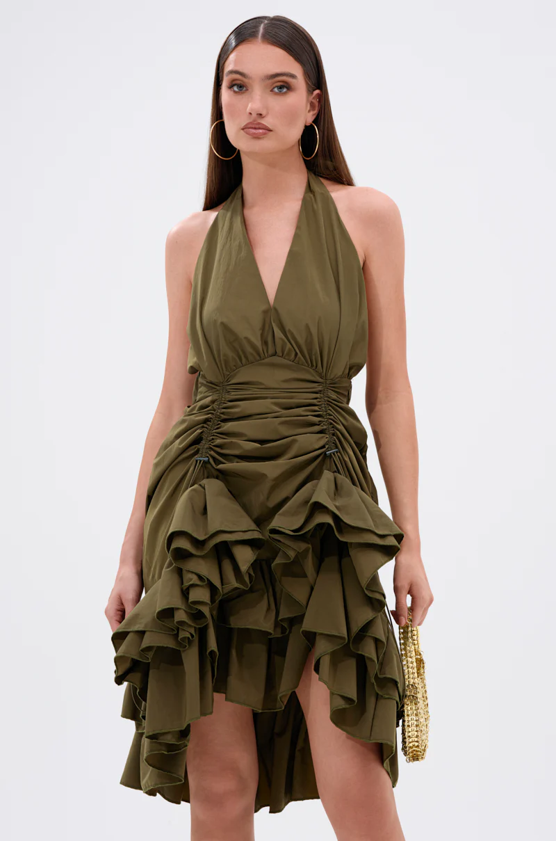 COOL GIRLS CLUB RUCHED MINI DRESS - Image 4