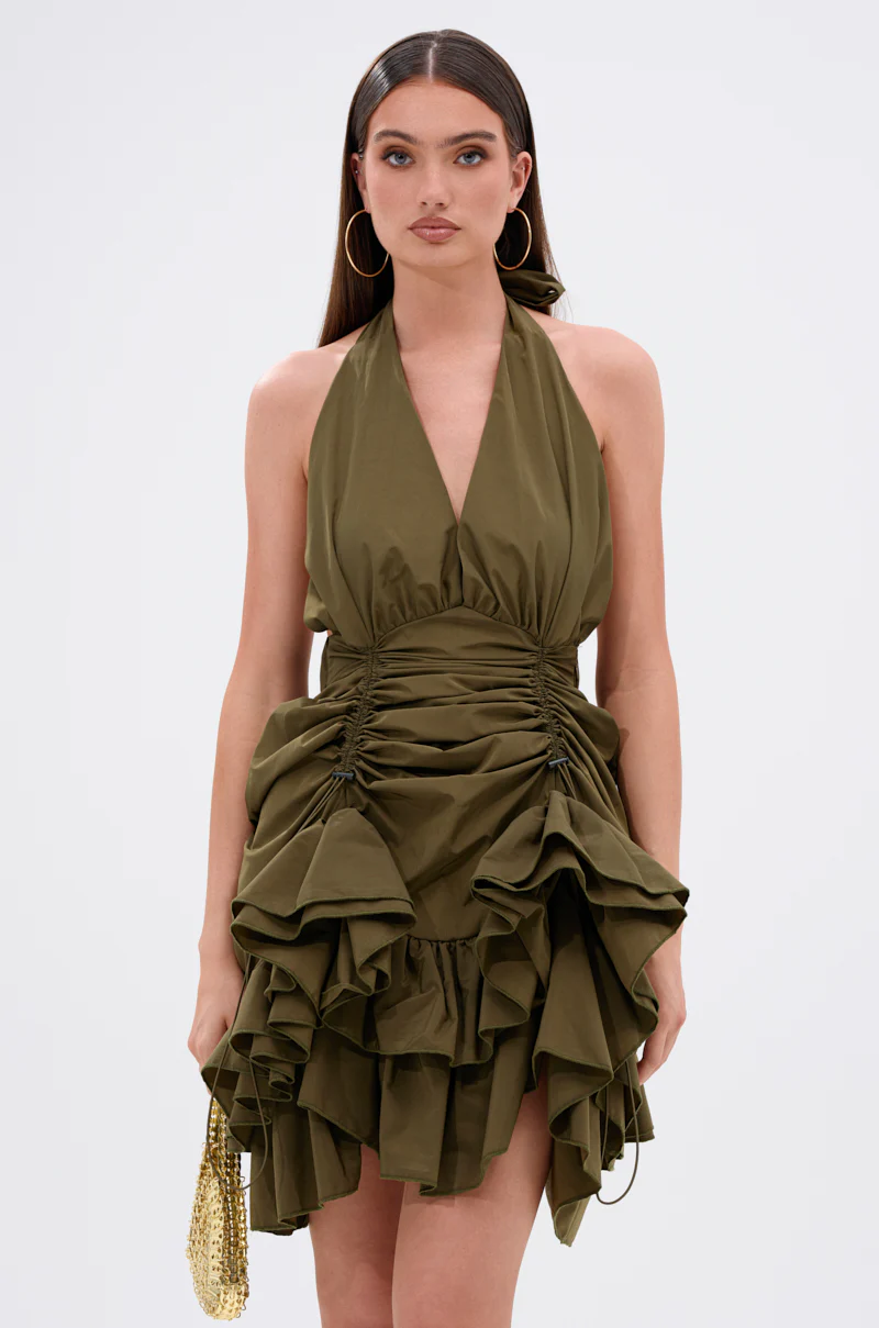 COOL GIRLS CLUB RUCHED MINI DRESS - Image 5