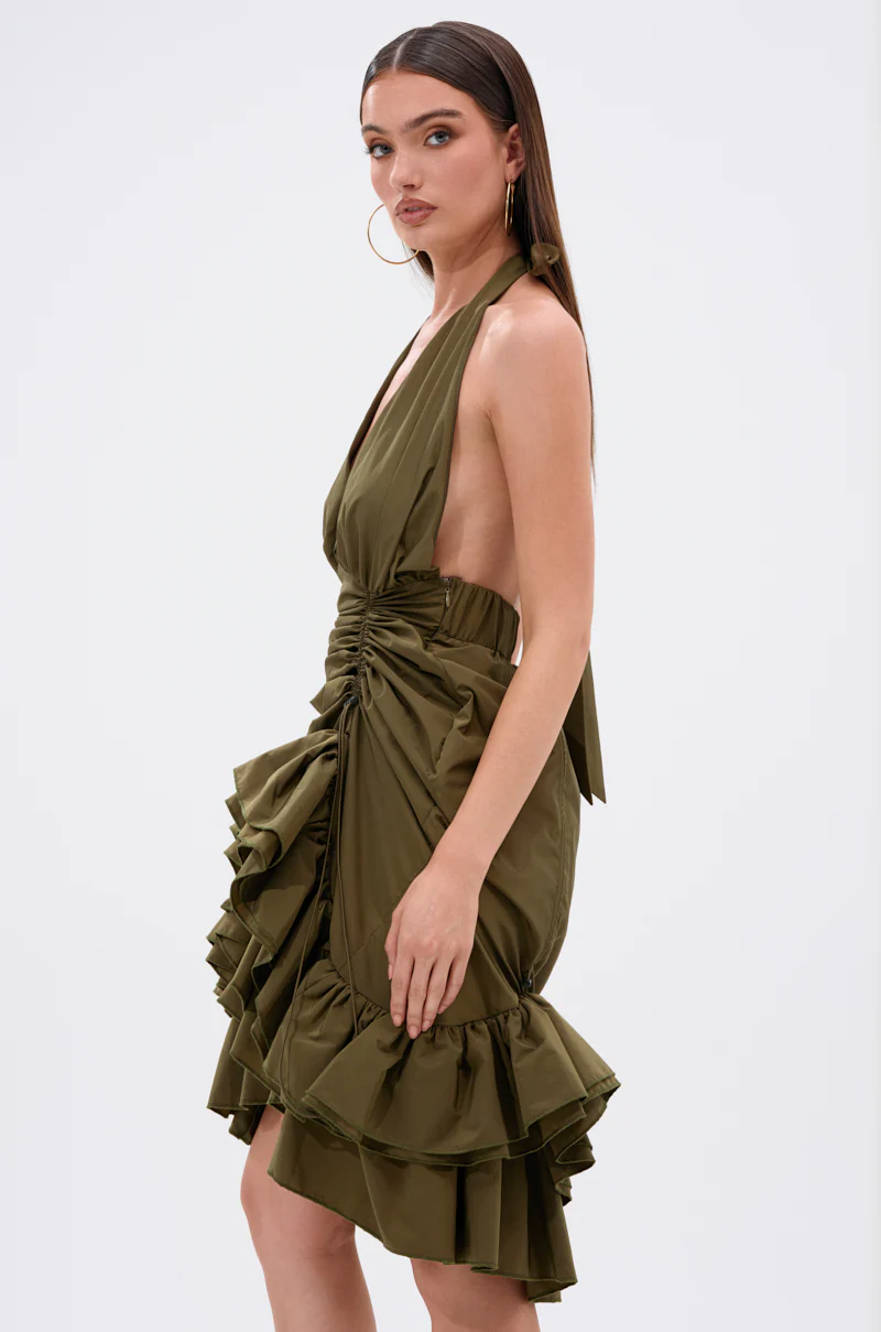 COOL GIRLS CLUB RUCHED MINI DRESS - Image 6