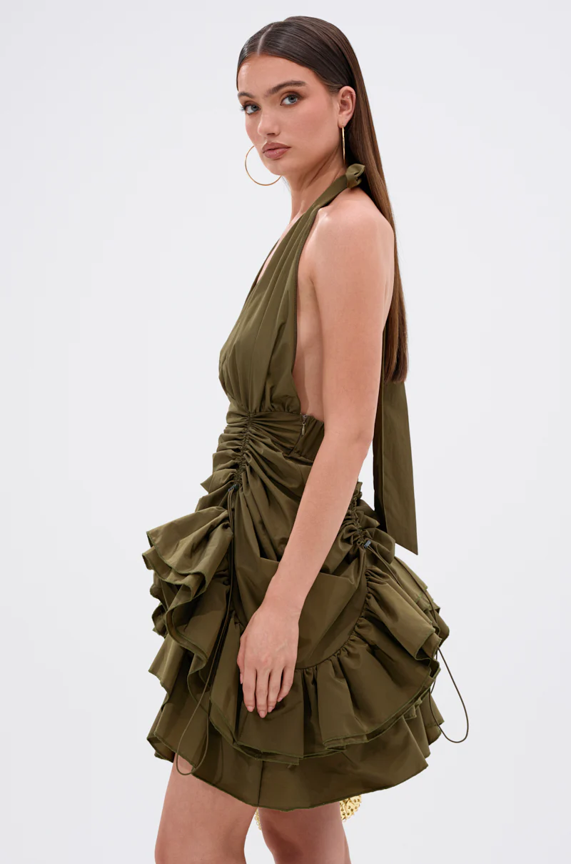 COOL GIRLS CLUB RUCHED MINI DRESS - Image 7