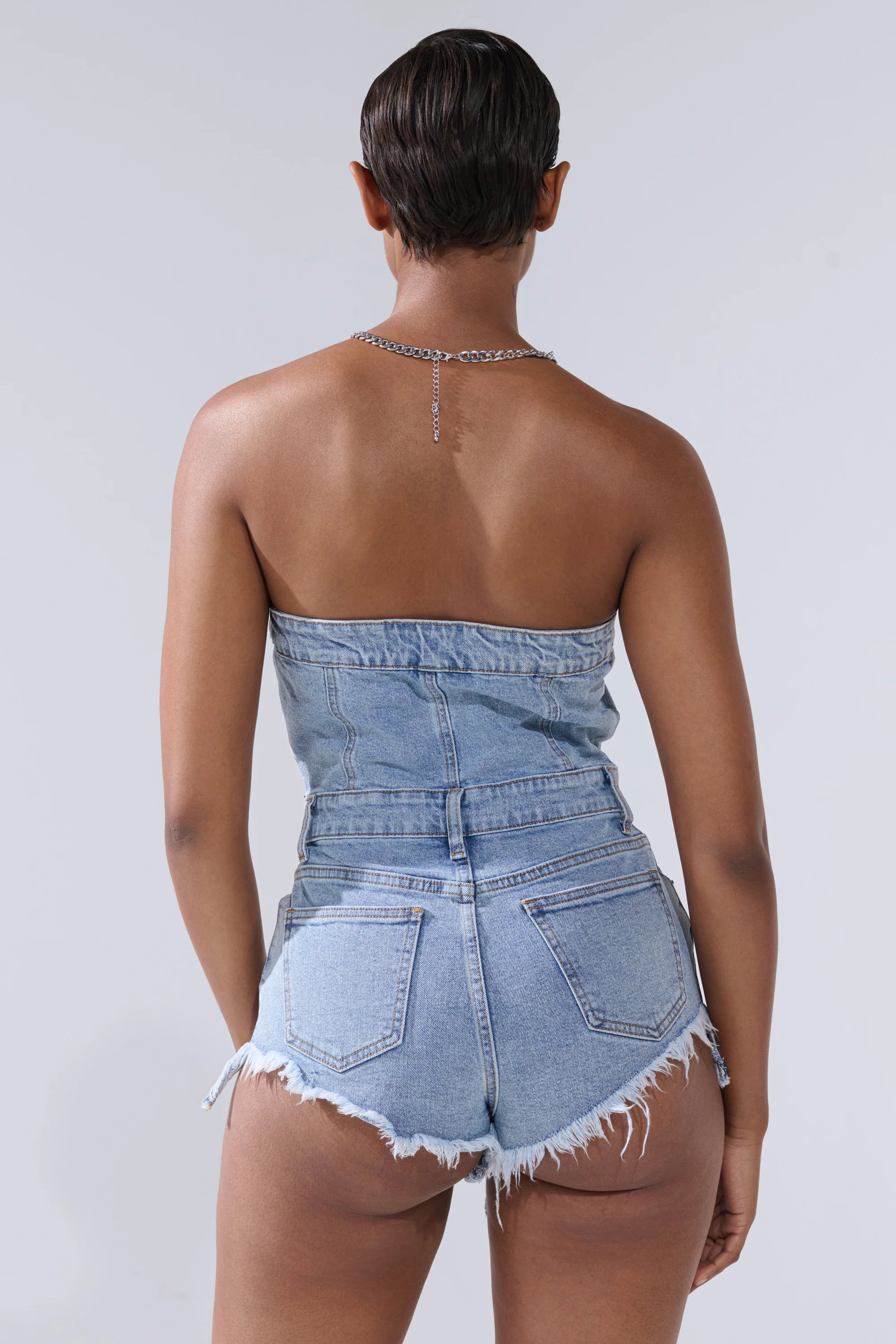 COOL IT COWBOY DENIM ROMPER - Image 6