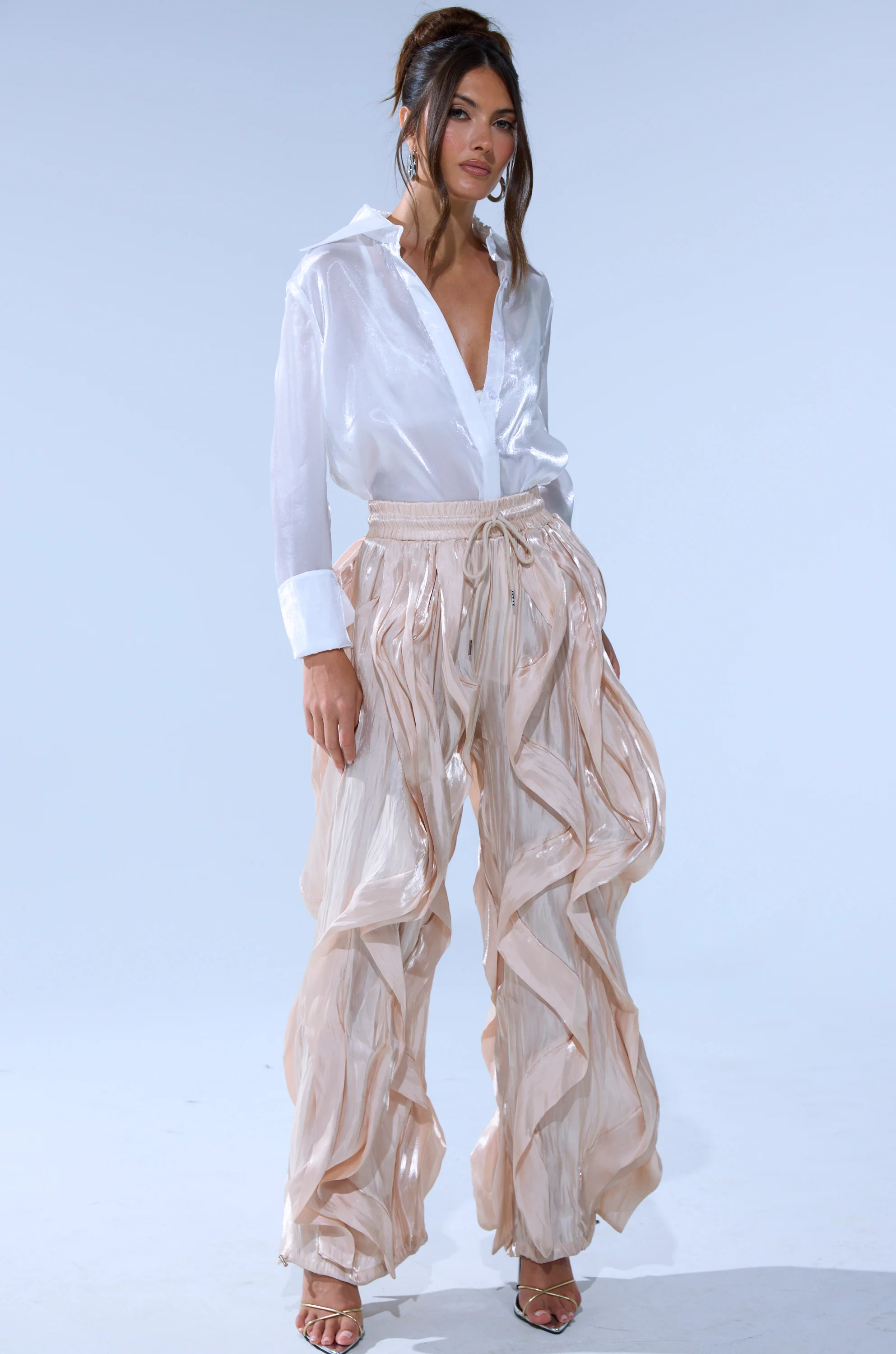 COOLEST ON THE BLOCK SATIN JOGGER - Image 6