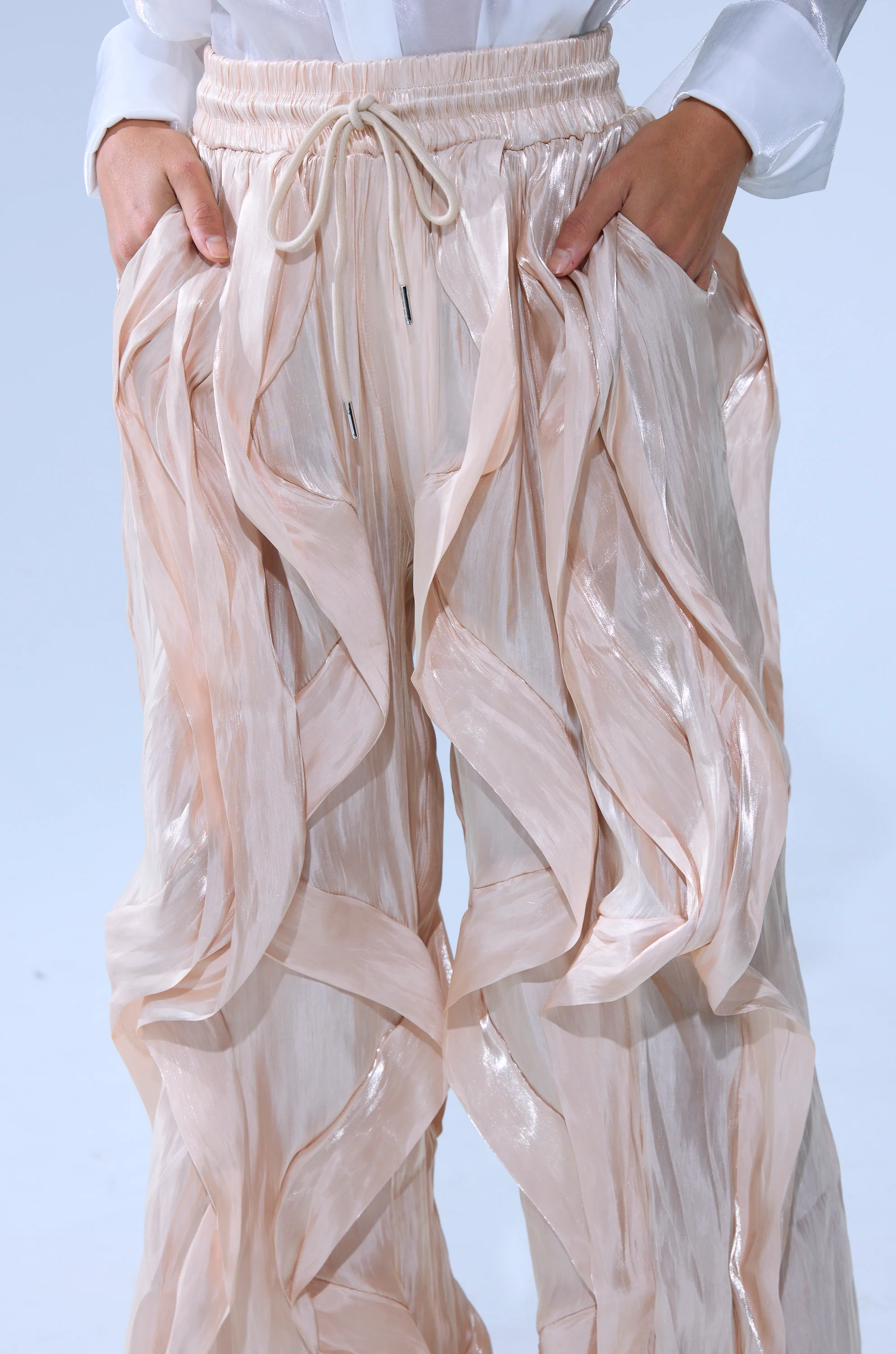 COOLEST ON THE BLOCK SATIN JOGGER - Image 8