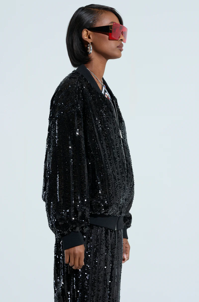 COSMIC SEQUIN BOMBER - Image 4