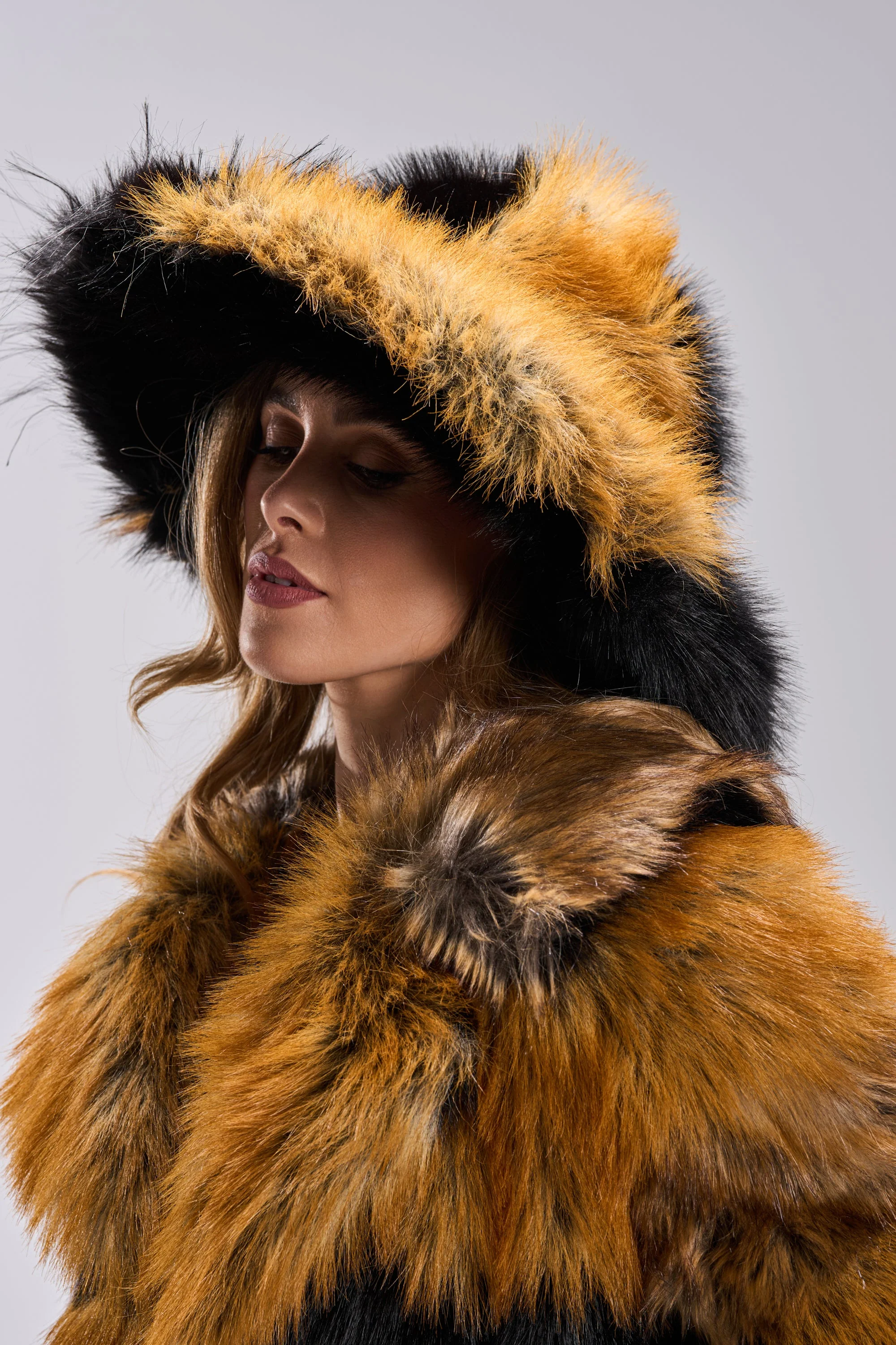 COSMO FAUX FUR OVERSIZED BUCKET HAT - Image 2