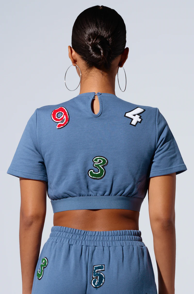 COUNT IT UP! SHORT SLEEVE CROPPED TSHIRT - Image 3