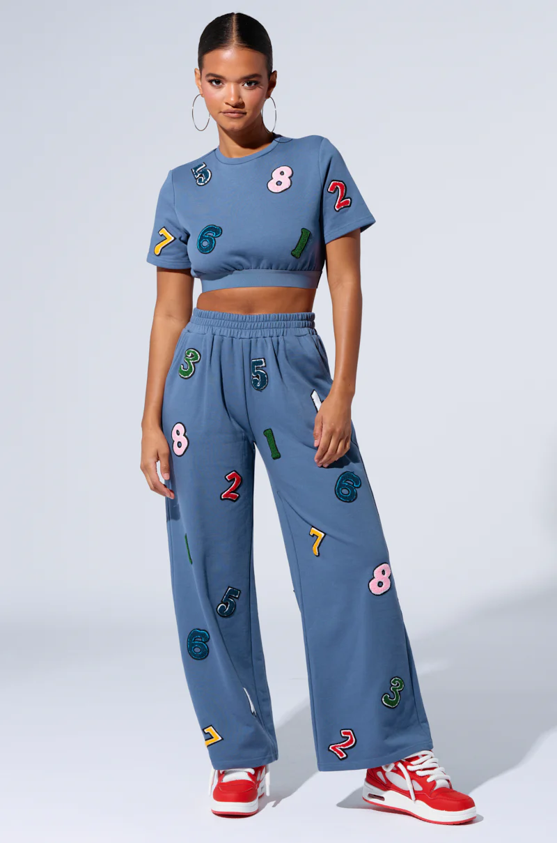 COUNT IT UP! SHORT SLEEVE CROPPED TSHIRT - Image 4