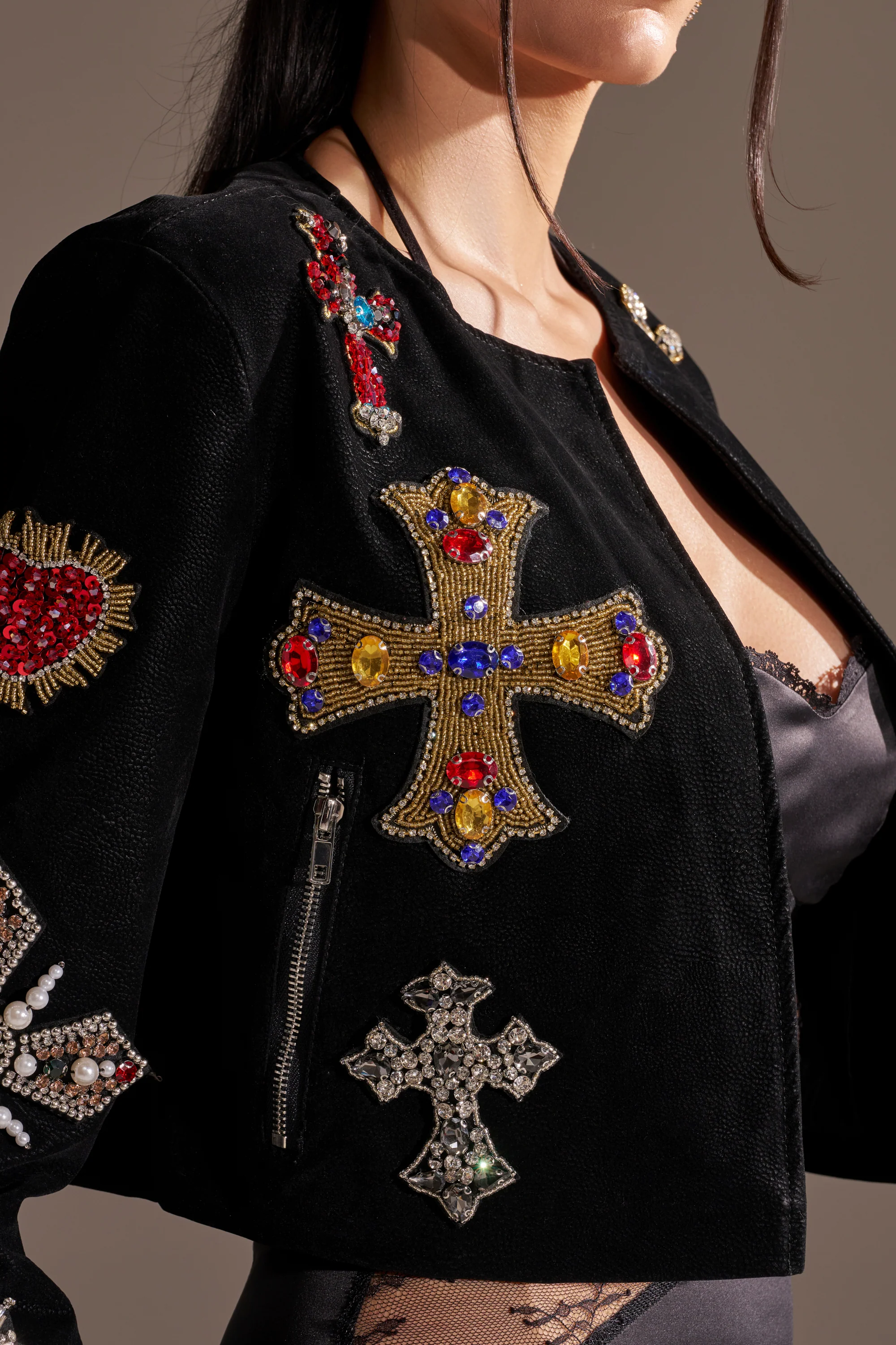 COUNT YOUR BLESSINGS EMBELLISHED BLAZER - Image 11