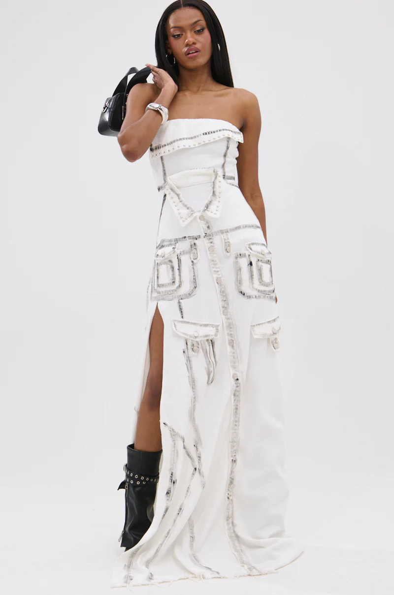 COVER STAR DENIM MAXI DRESS
