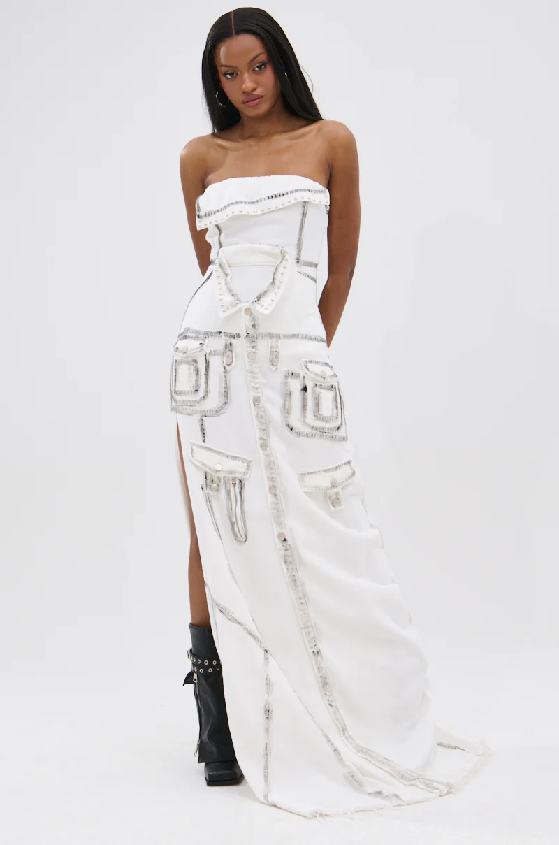 COVER STAR DENIM MAXI DRESS - Image 3