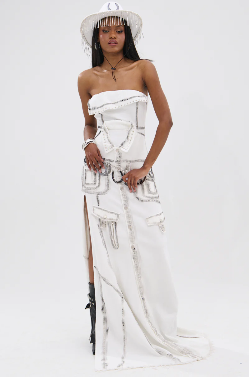COVER STAR DENIM MAXI DRESS - Image 5
