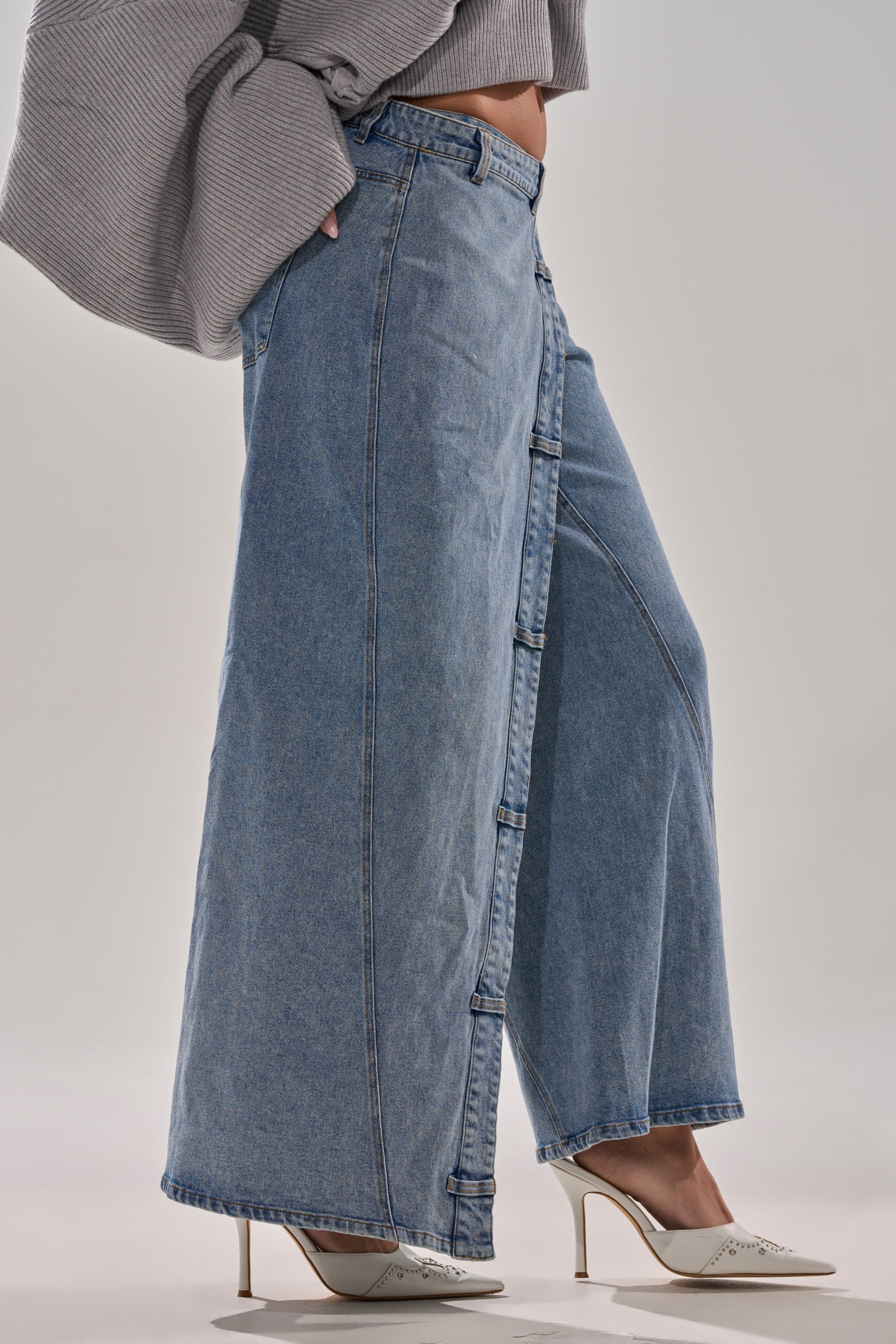COVERED UP RELAXED DENIM PANT - Image 4