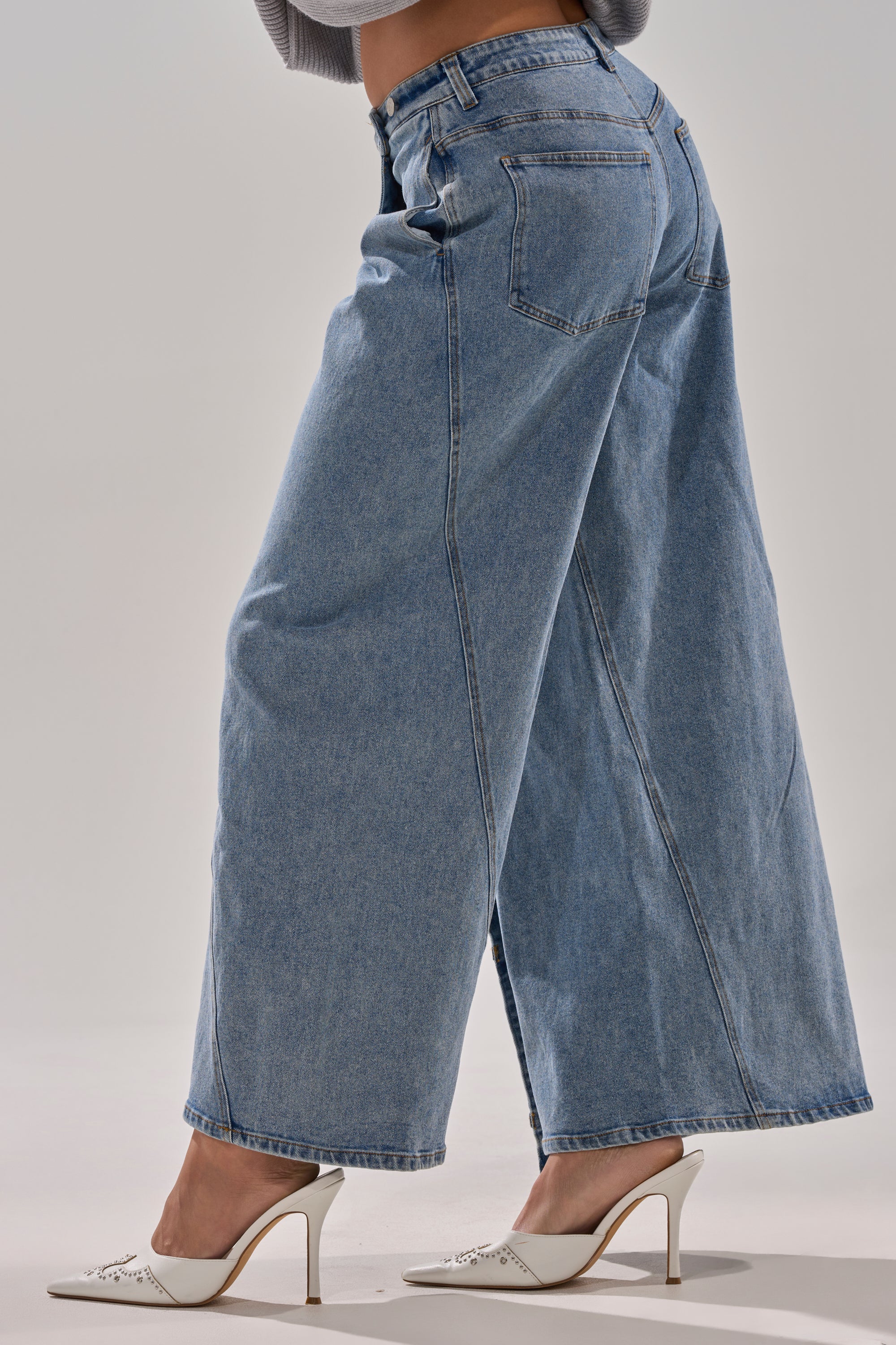 COVERED UP RELAXED DENIM PANT - Image 5