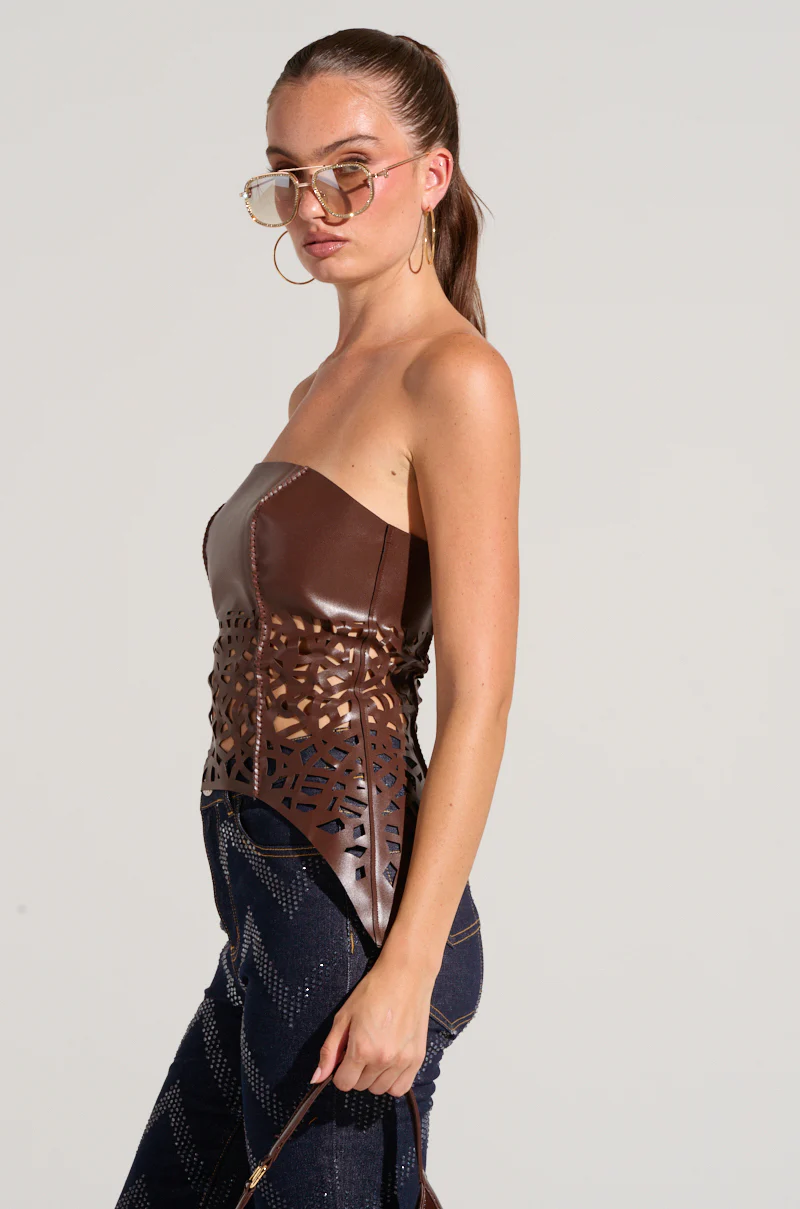 COWGIRL DREAMS STRAPLESS CUTOUT TOP - Image 3
