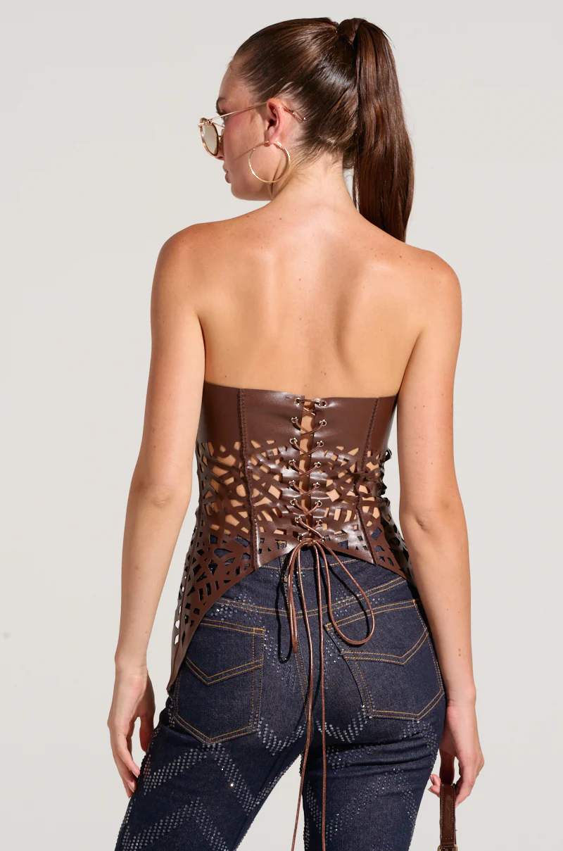 COWGIRL DREAMS STRAPLESS CUTOUT TOP - Image 4