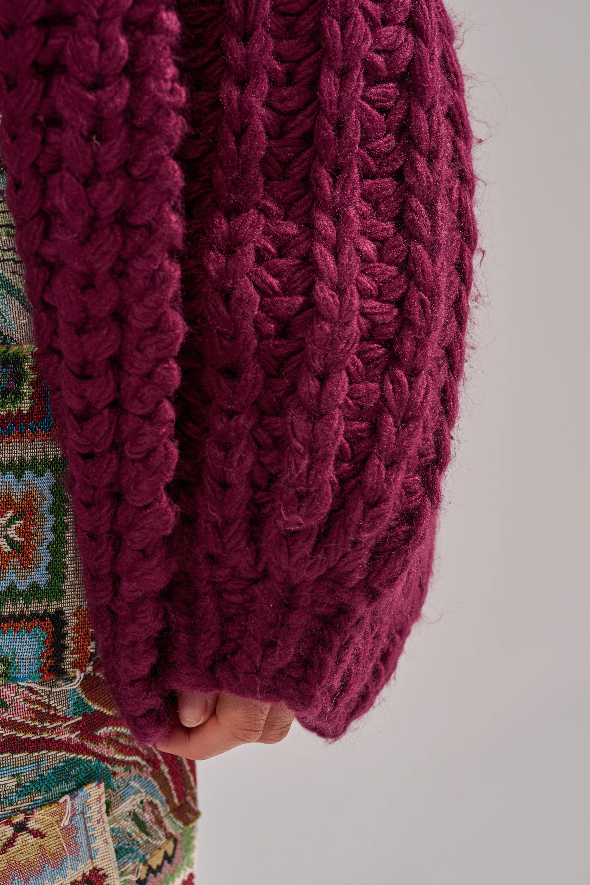 COZY CROCHET HOODED CARDIGAN - Image 9