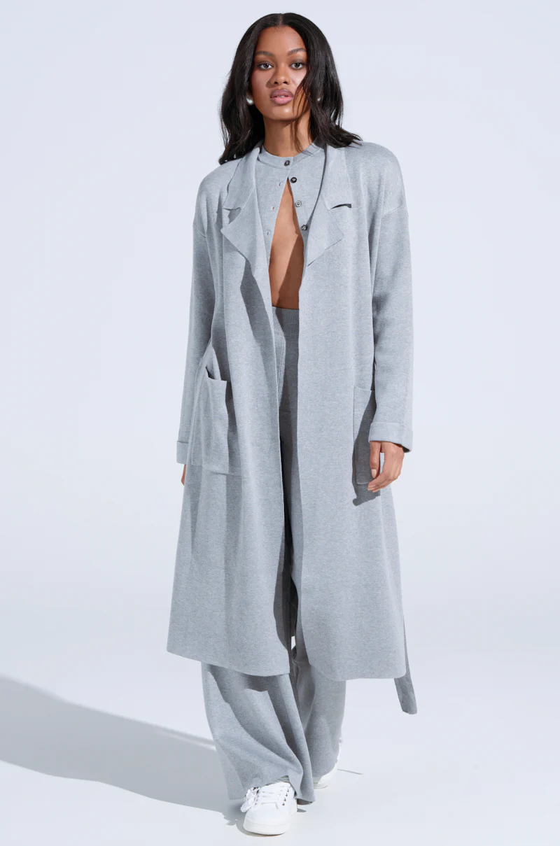COZY LUXE KNIT TRENCH