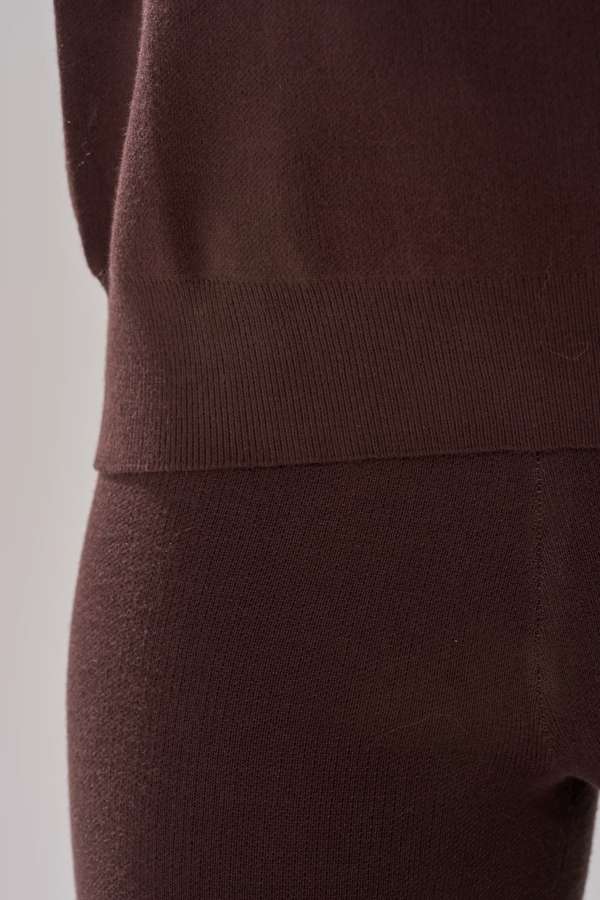 COZY VIBES SWEATER WITH FUR CUFF IN BROWN - Image 10