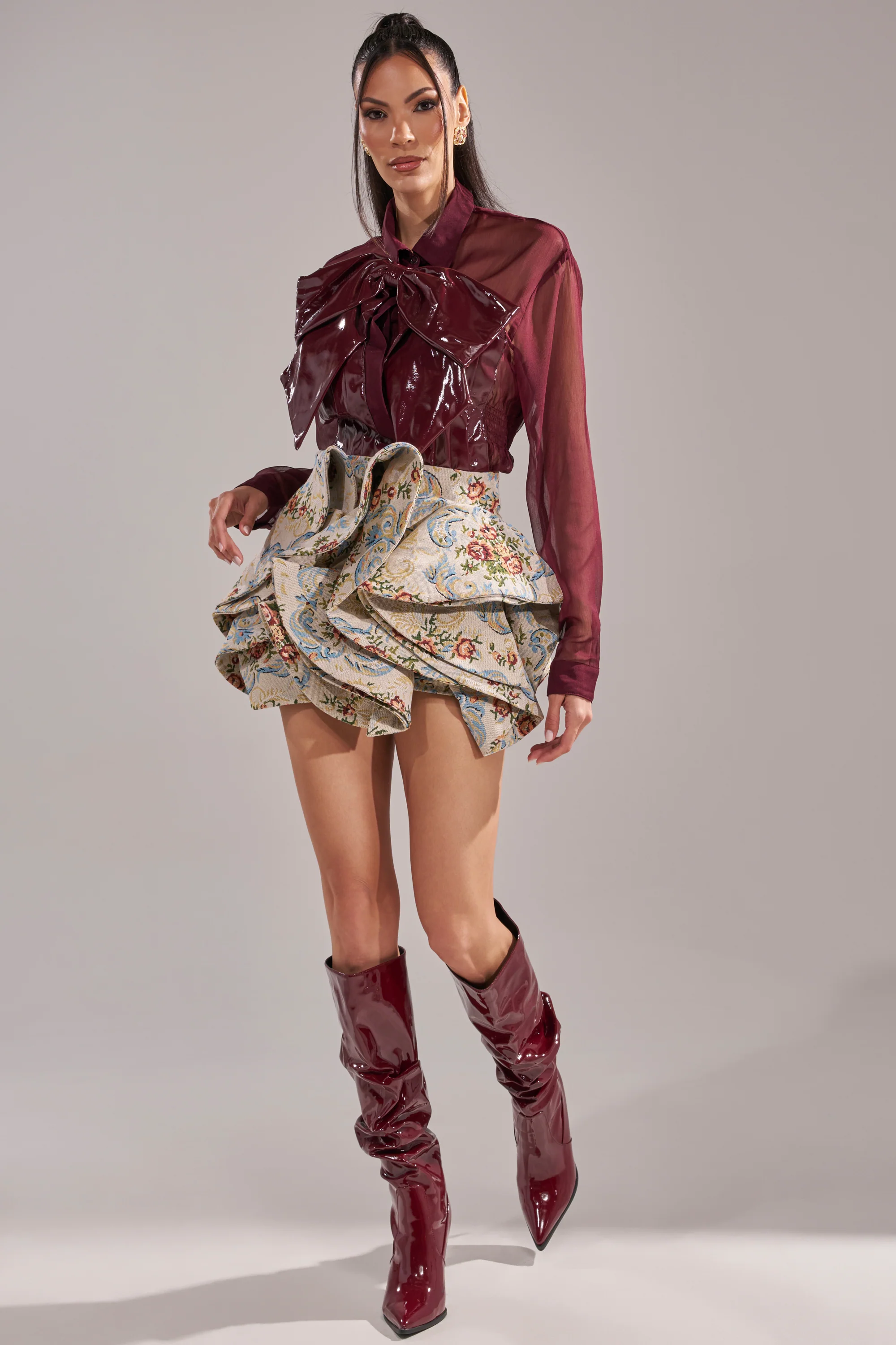 CRAZY FOR YOU CHIFFON BUTTON DOWN - Image 8