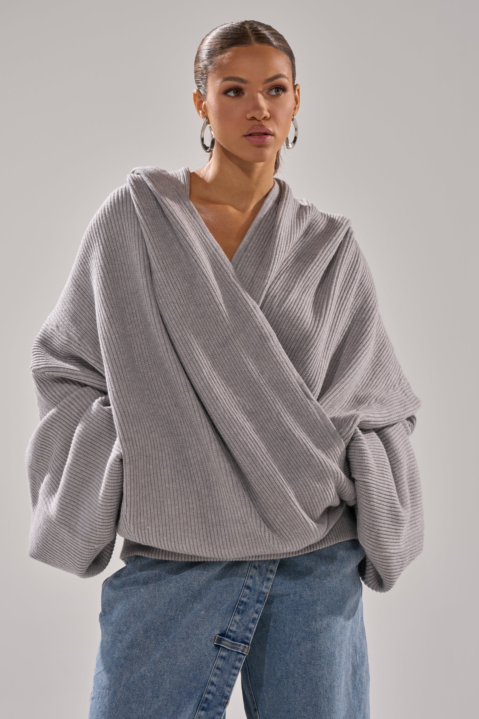 CRAZY FOR YOU CROSS FRONT SWEATER - Image 5