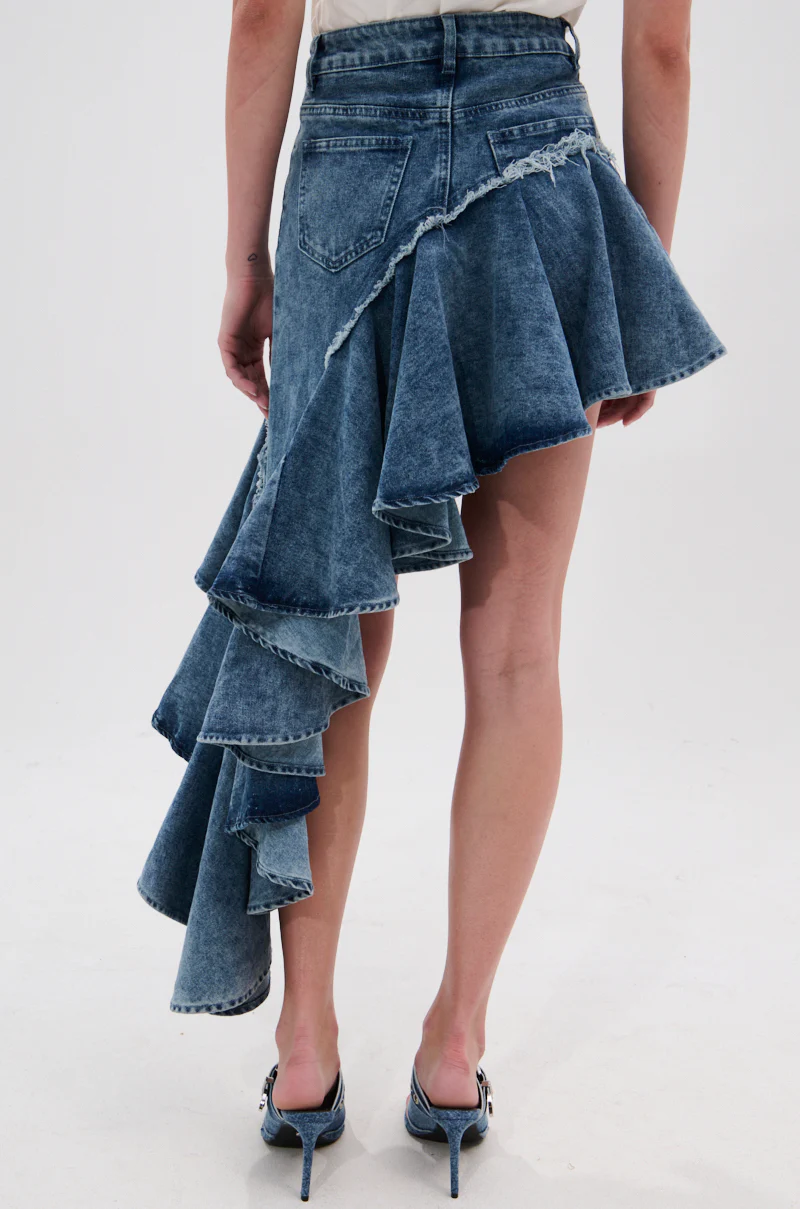 CRAZY FOR YOU DENIM SKIRT - Image 5