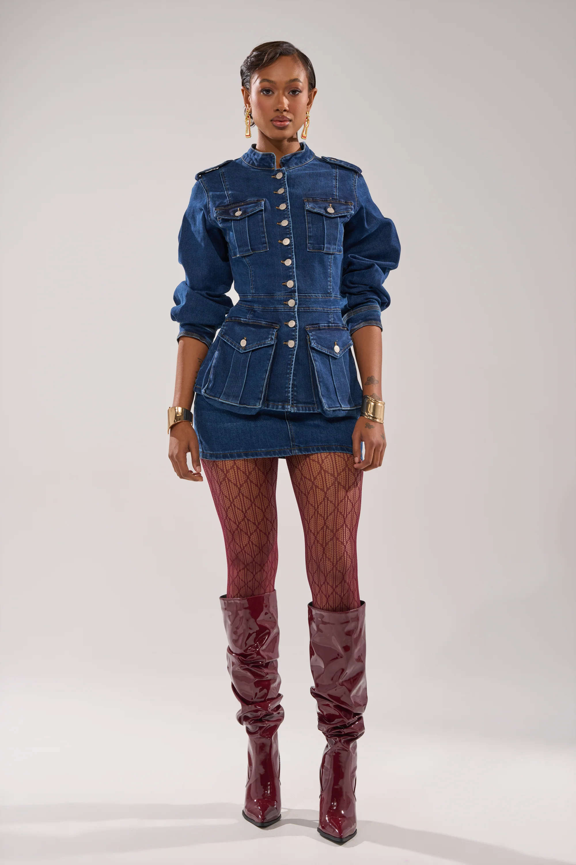 CRAZY FOR YOU LONG SLEEVE DENIM BUTTON DOWN - Image 6