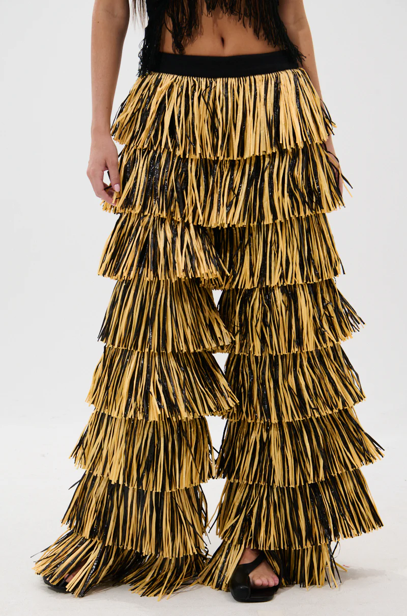 CRAZY FOR YOU STRAW PANTS