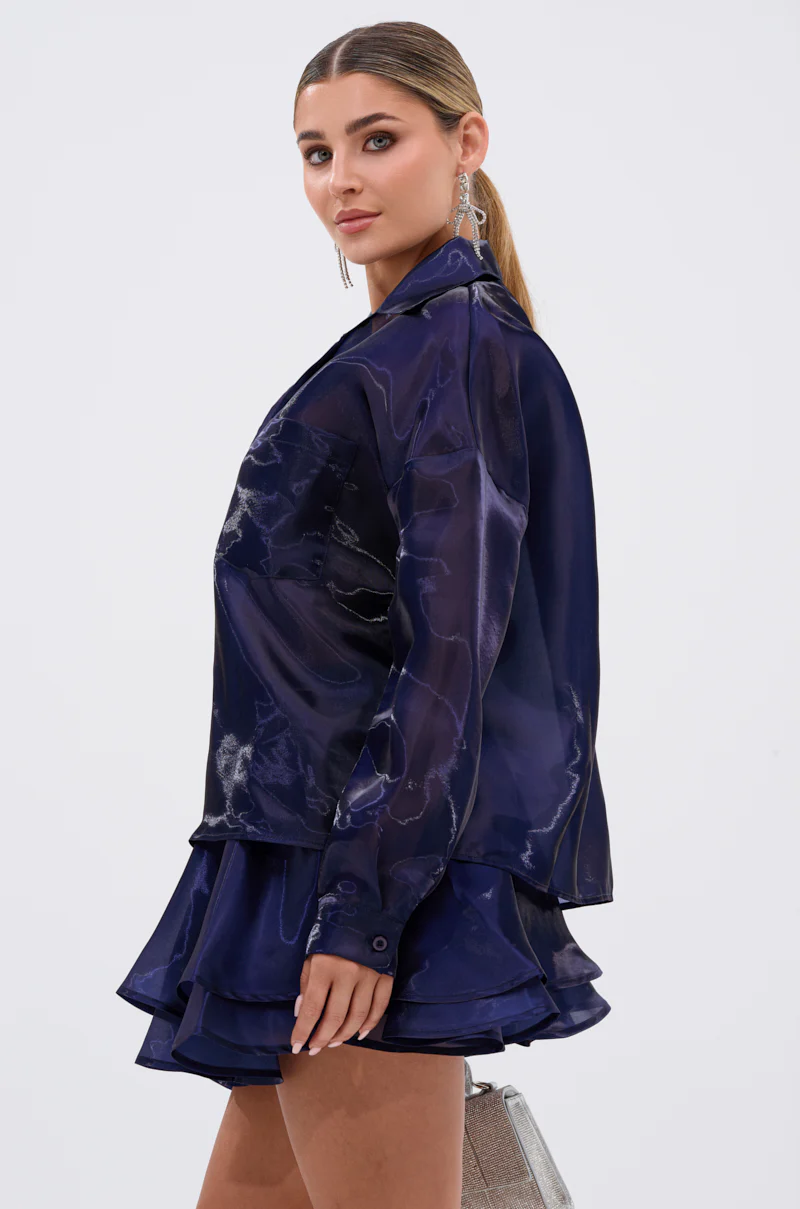 CRAZY IN LOVE BUTTON DOWN BLOUSE - Image 5