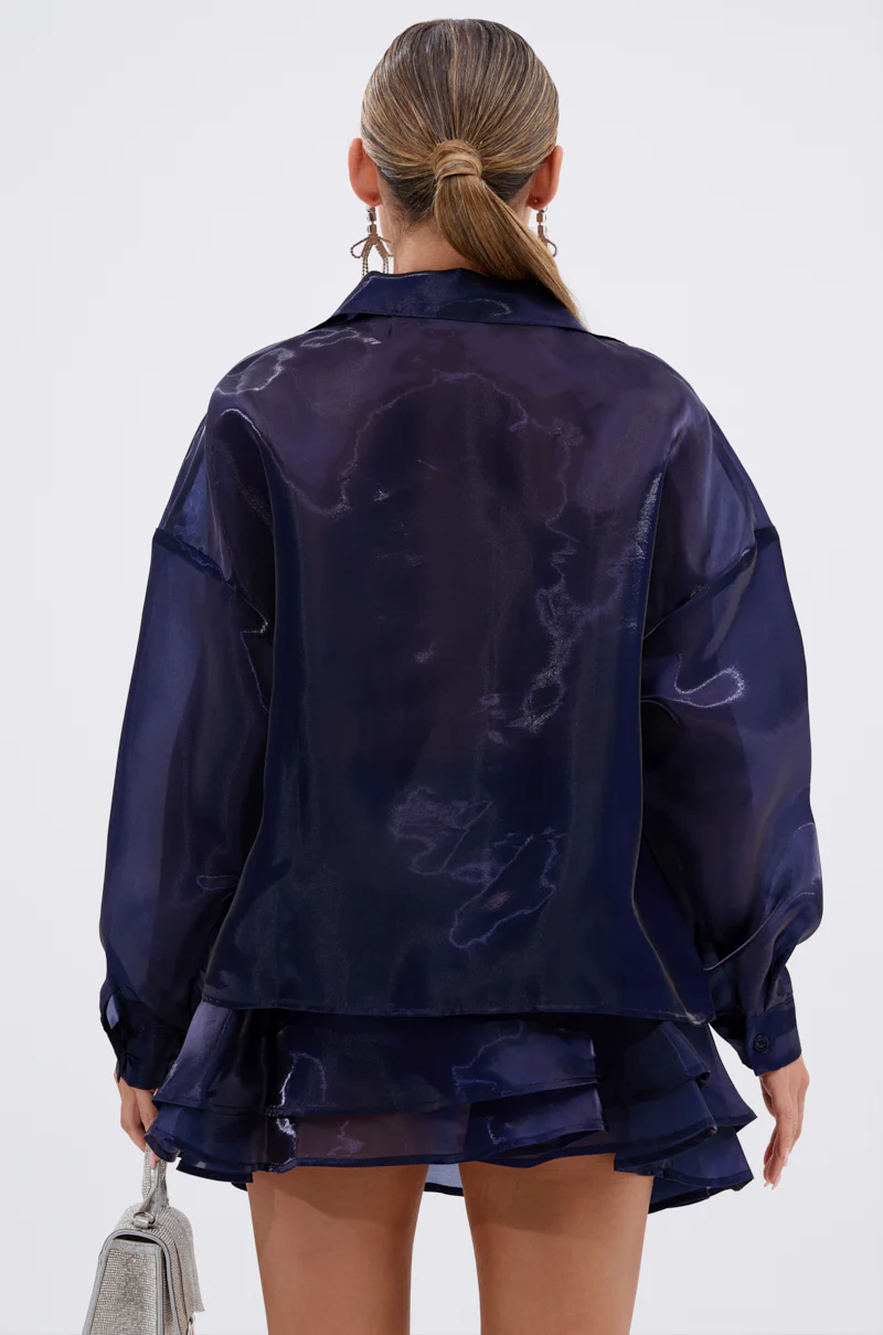 CRAZY IN LOVE BUTTON DOWN BLOUSE - Image 6
