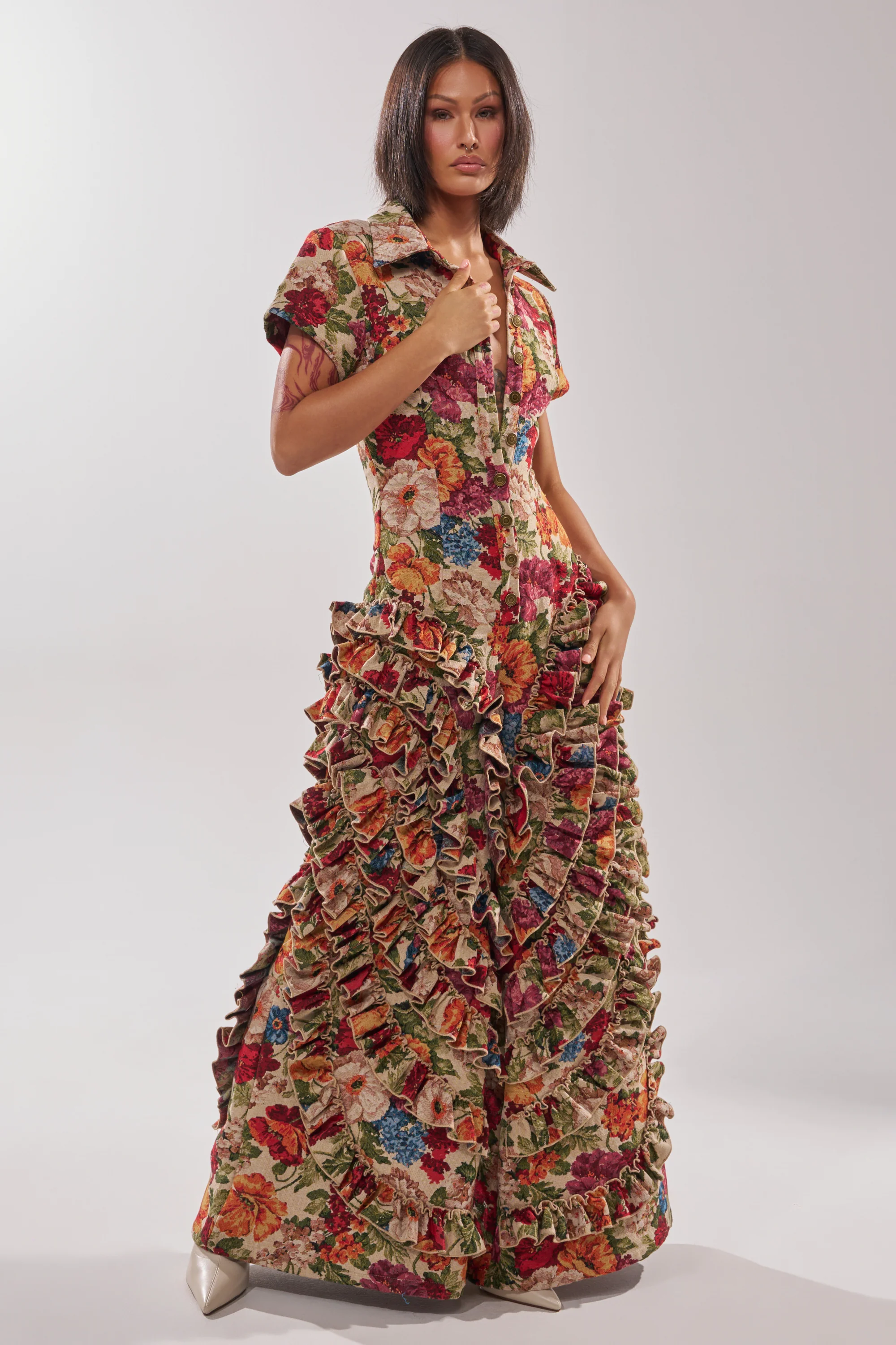 CRAZY IN LOVE FLORAL JUMPSUIT - Image 2
