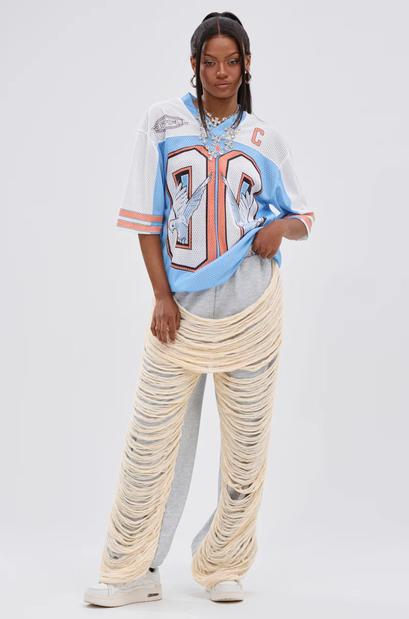 CRAZY LADY DISTRESSED JOGGER - Image 2