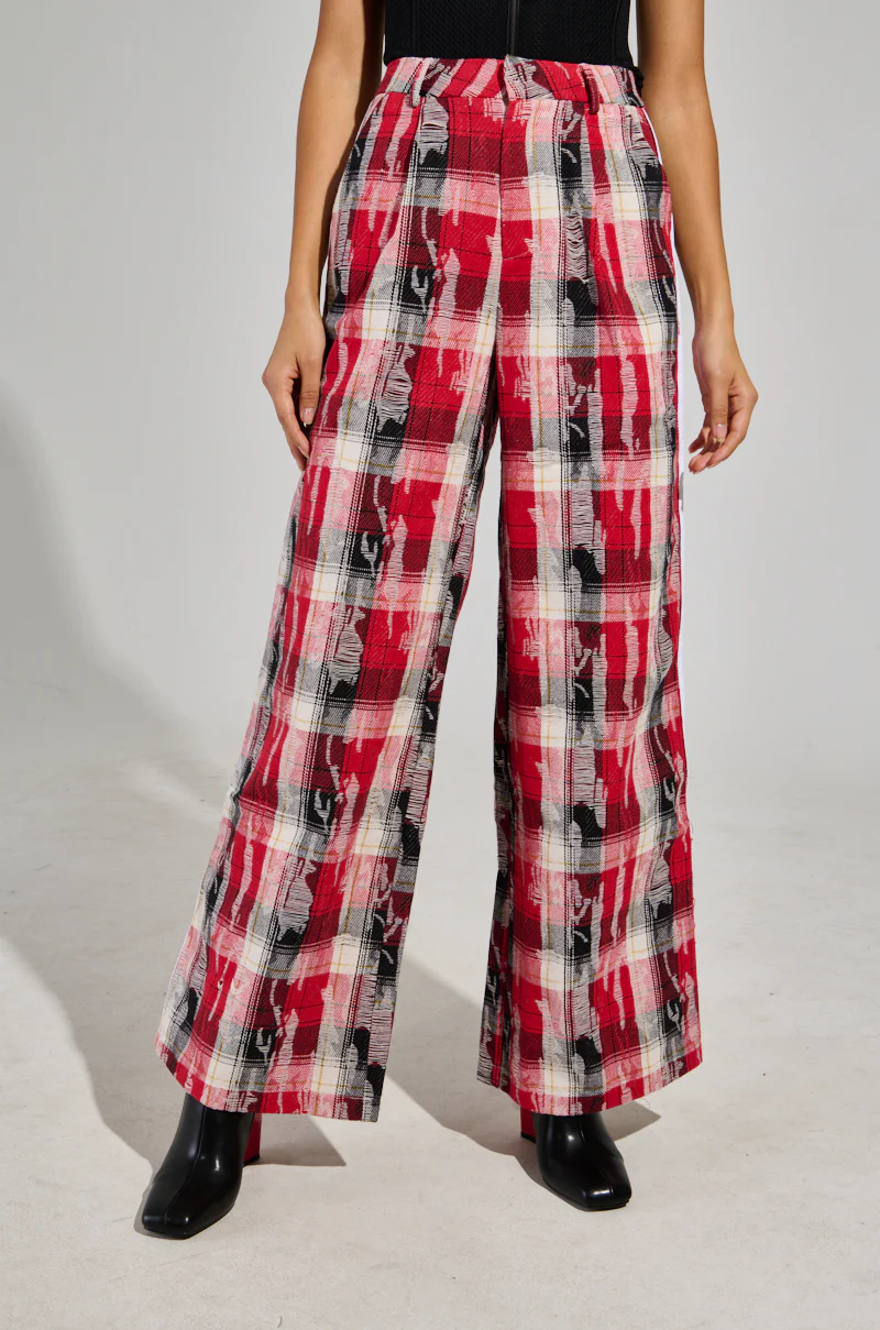 CRAZY LIKE ME PLAID TROUSER - Image 3