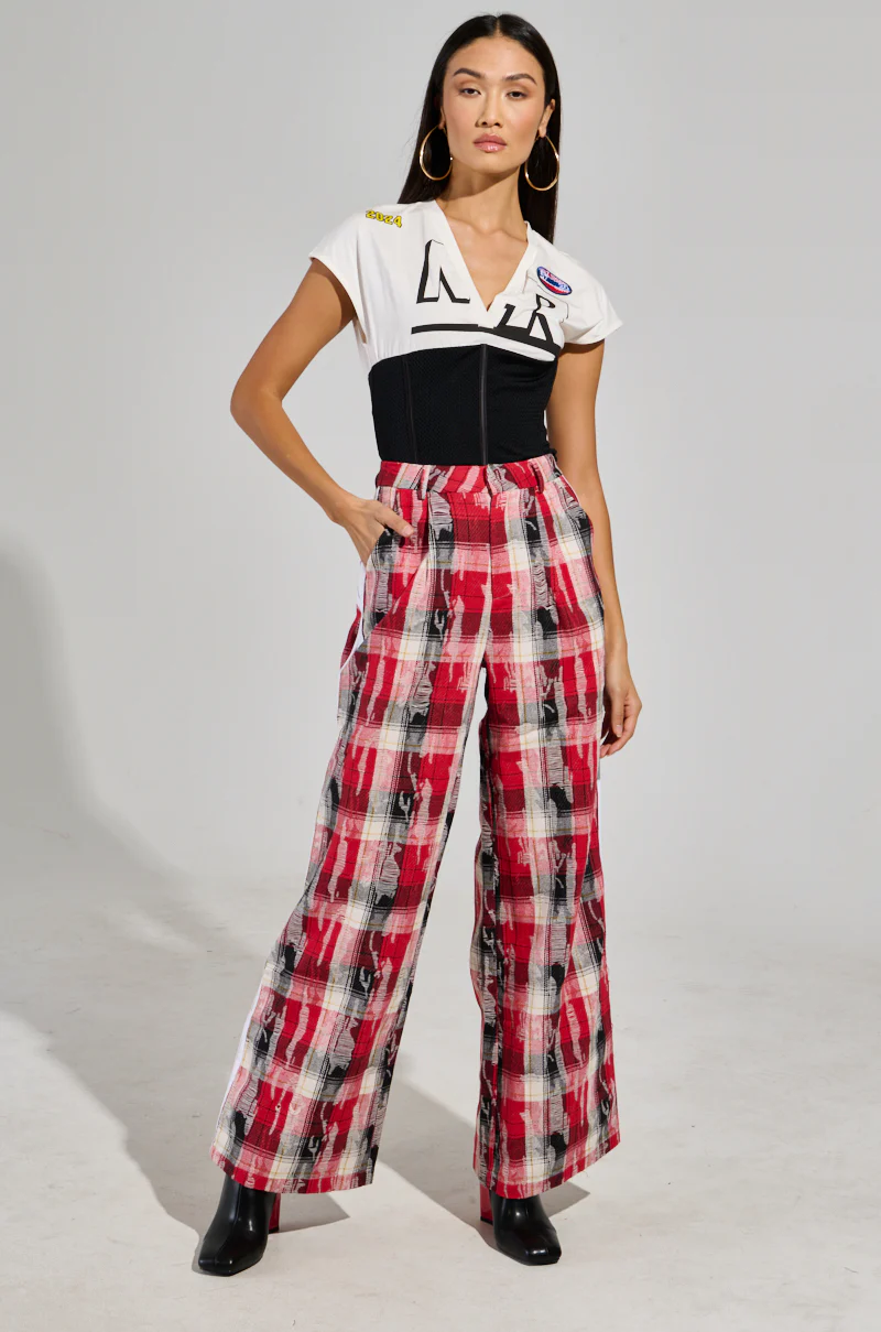 CRAZY LIKE ME PLAID TROUSER - Image 7