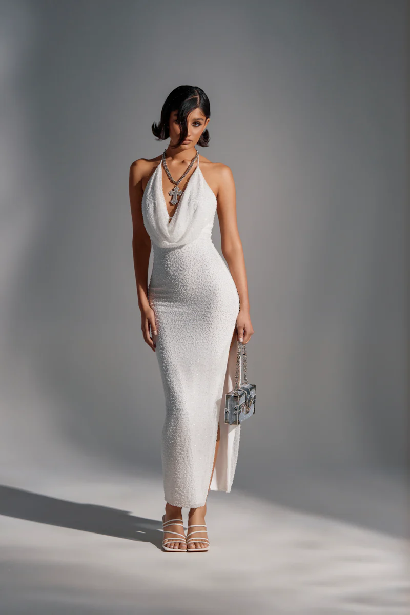 CRAZY LOVE SEQUIN MAXI DRESS