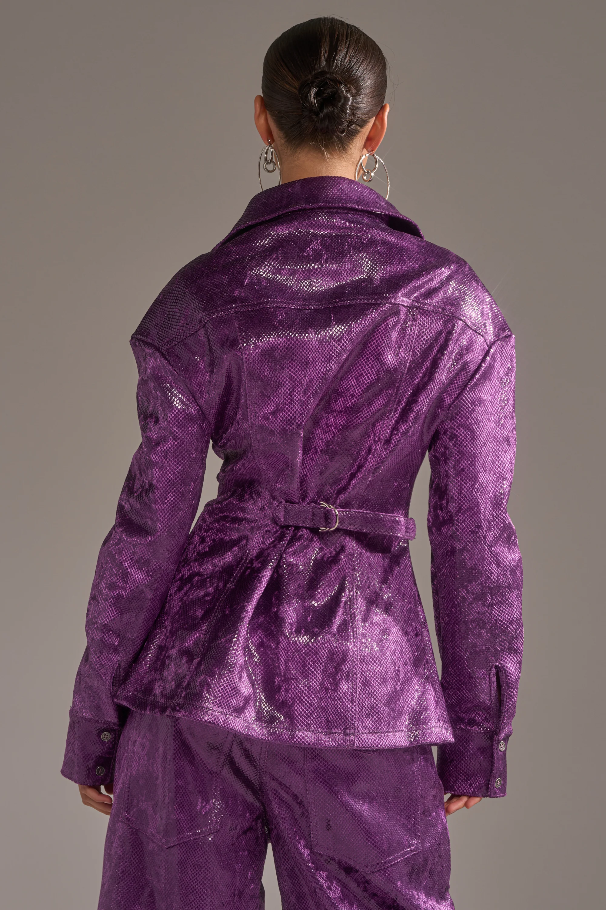 CRAZY TOUCH VELVET BUTTON DOWN - Image 6