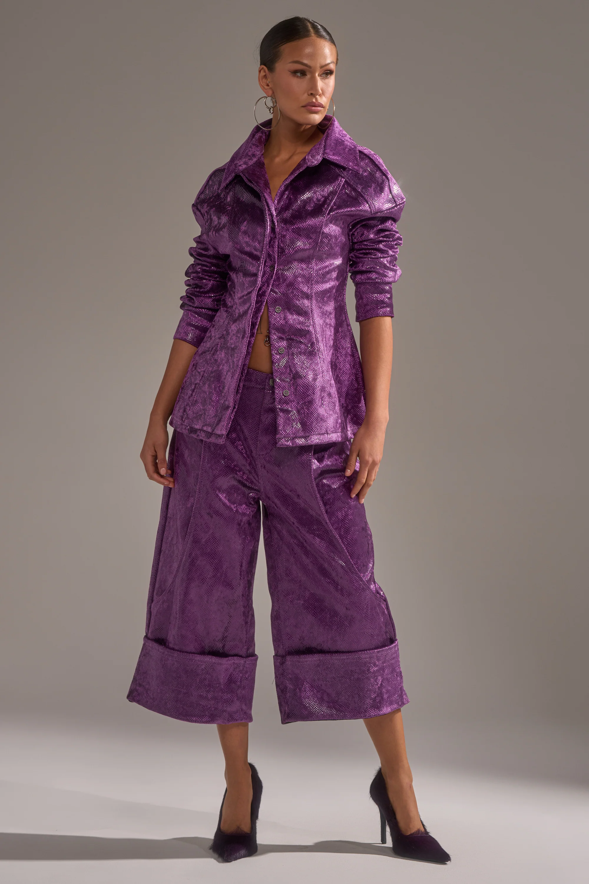 CRAZY TOUCH VELVET BUTTON DOWN - Image 7