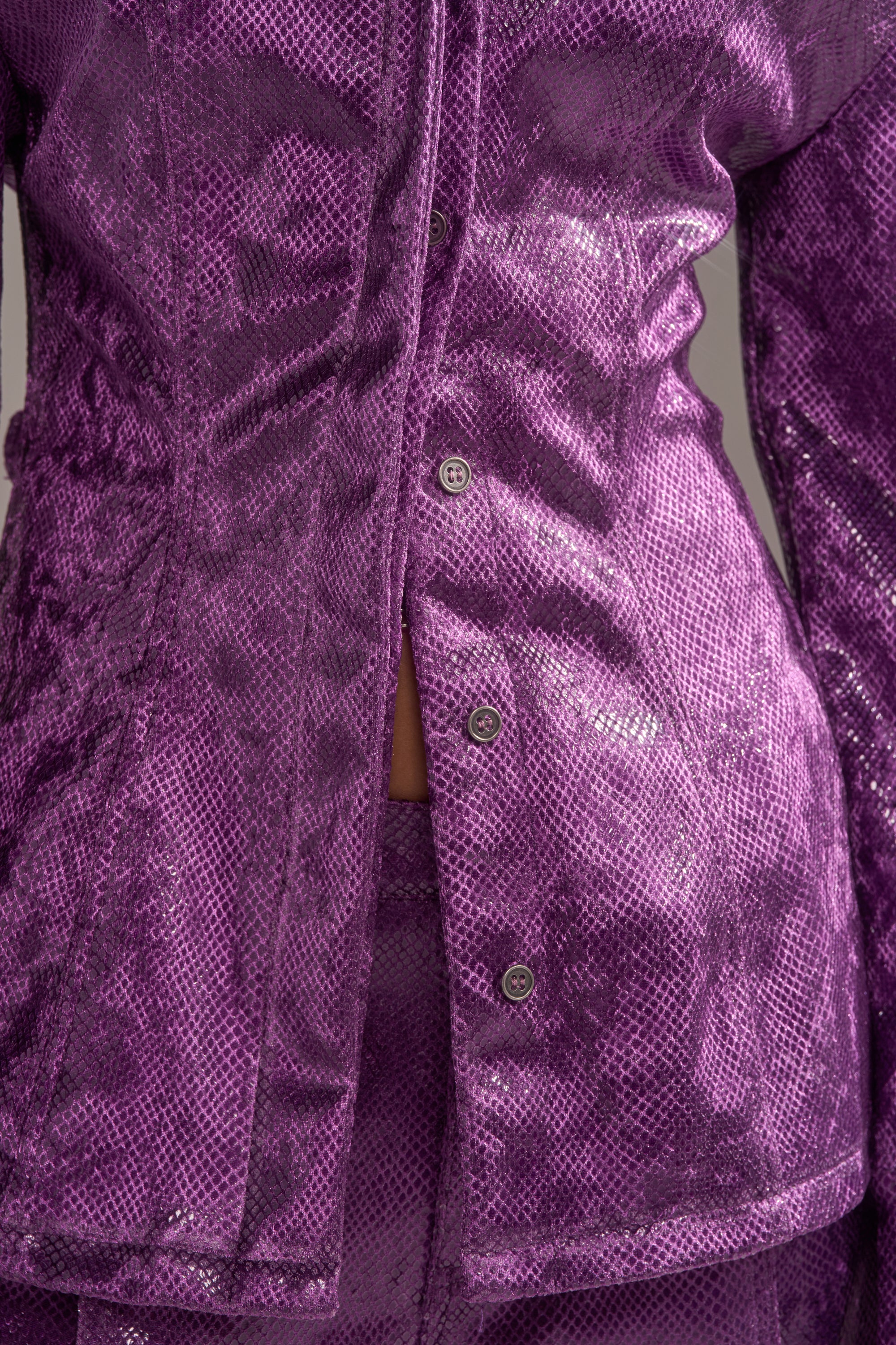 CRAZY TOUCH VELVET BUTTON DOWN - Image 9