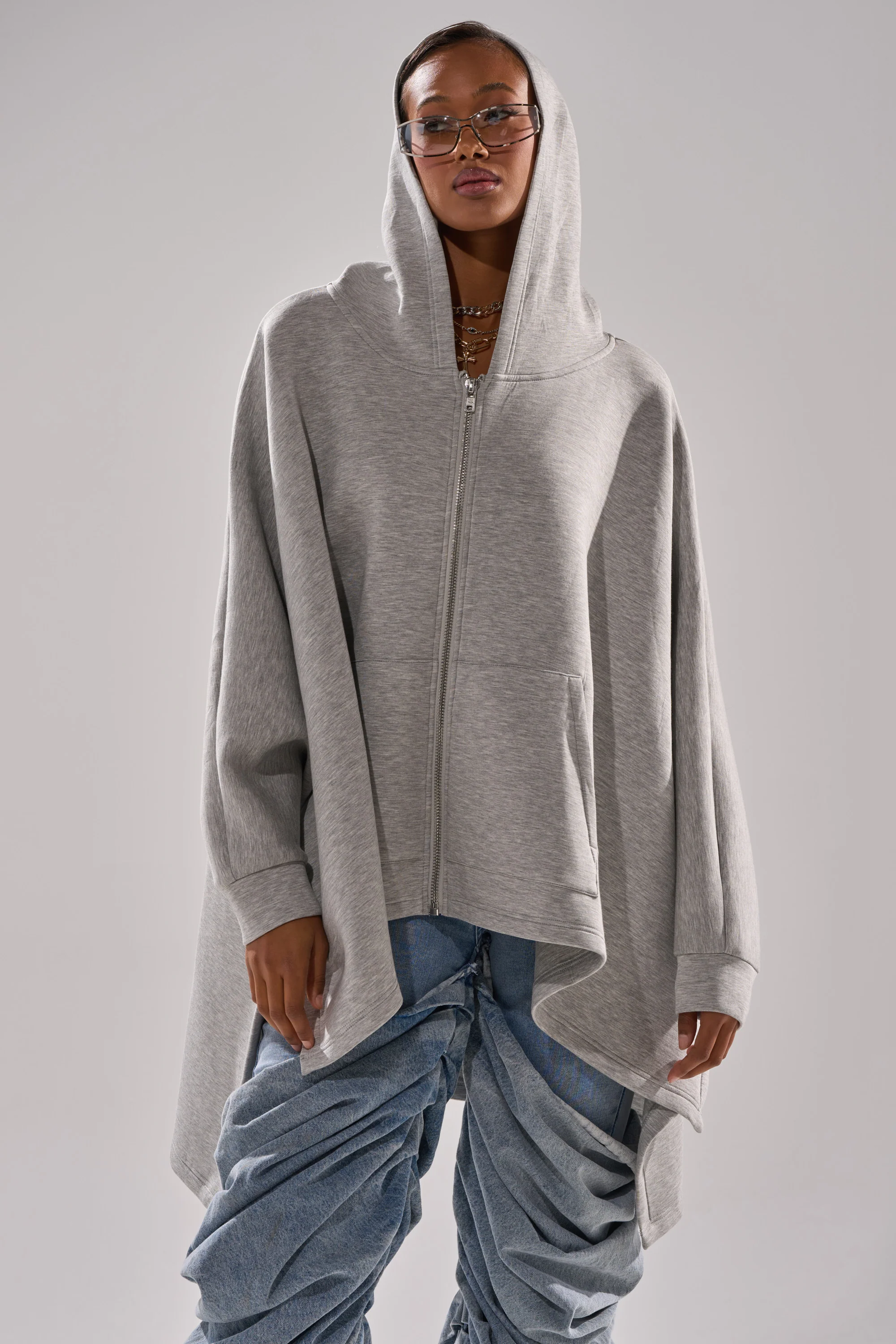 CREW LOVER OVERSIZED ZIP UP SWEATSHIRT - Image 4