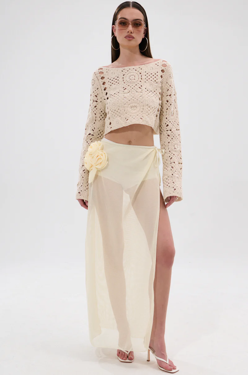 CROCHET BEAUTY COVER UP SKIRT - Image 6