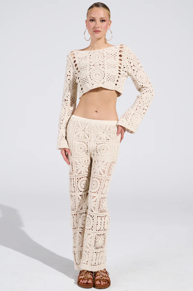CROCHET KNIT CROP TOP - Image 5