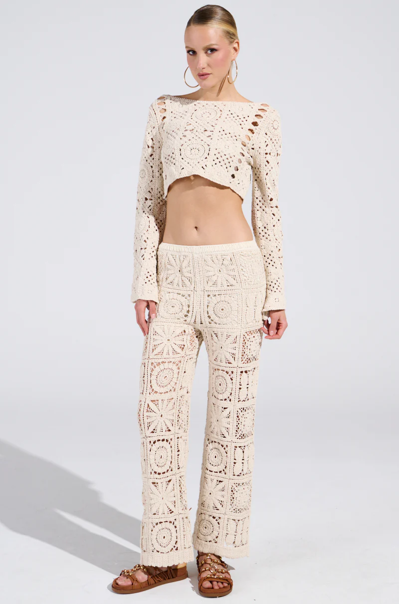 CROCHET KNIT CROP TOP - Image 6