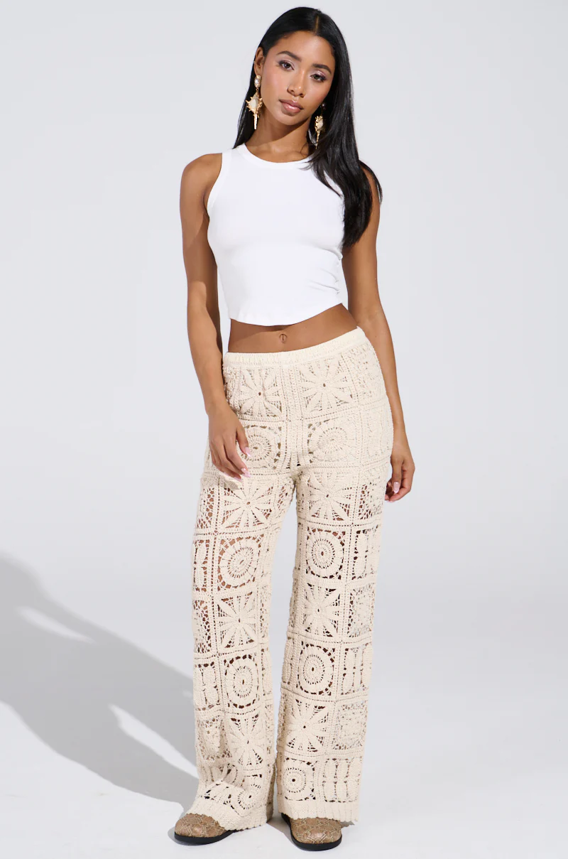 CROCHET KNIT PANT - Image 2