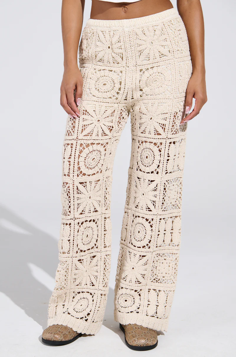 CROCHET KNIT PANT - Image 3