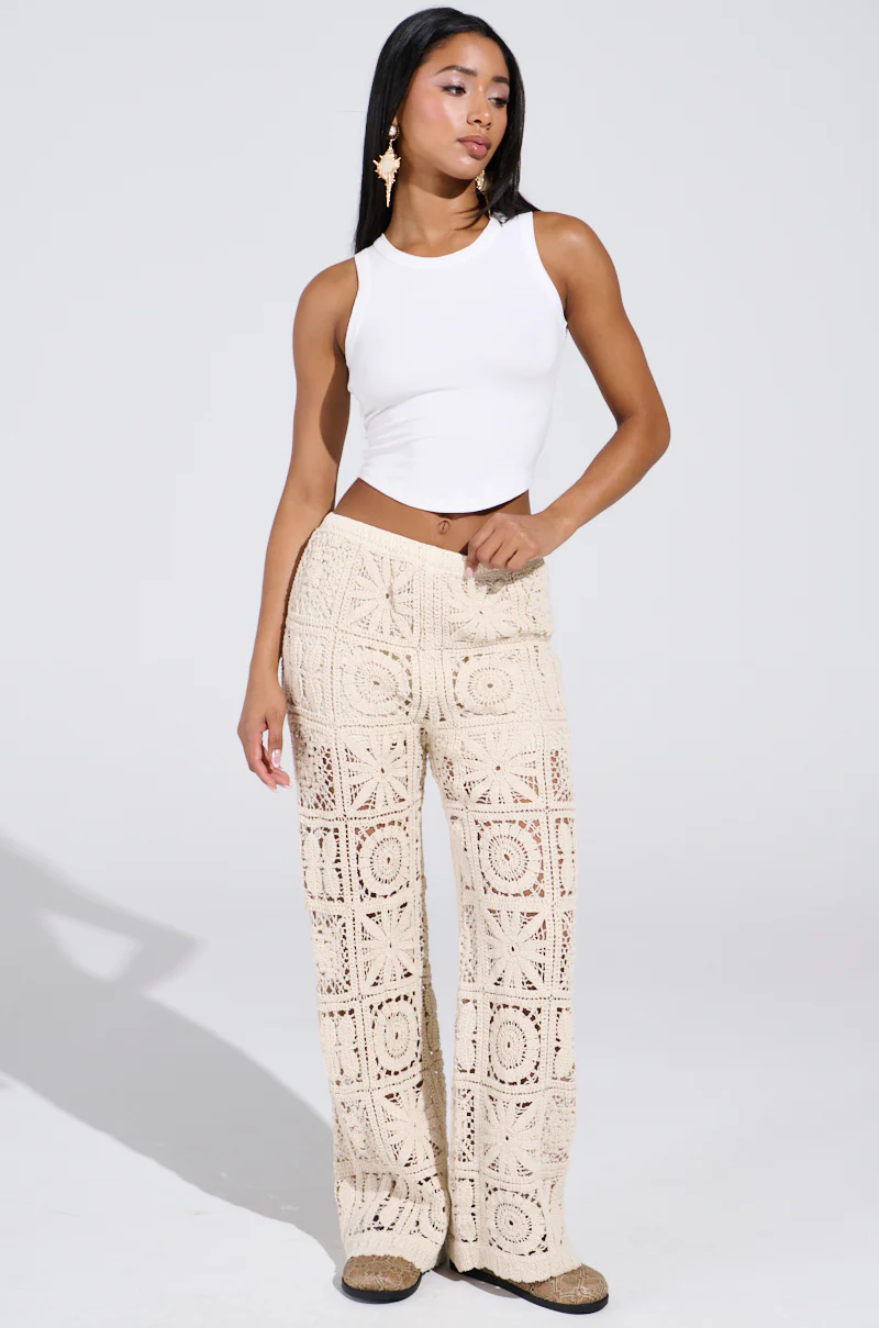 CROCHET KNIT PANT - Image 6